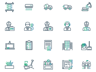 Industrial Icons app design icons icons set modern simple vector