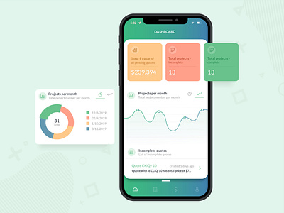 App Dashboard Design