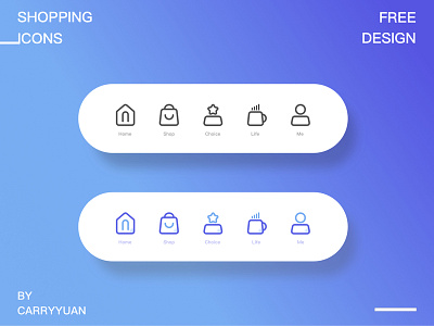 free design shopping icons UI UX app banner branding furniture design icon logo ui ux web