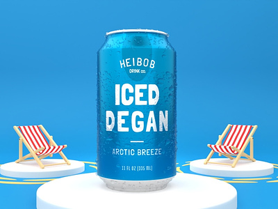 Beverage Can 3D Illustration branding design graphic design illustration