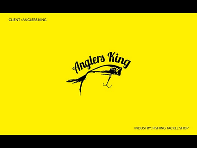 Anglers King - Fishing Tackle Shop behance branding creative fishing graphic design logofolio logos new portfolio shop tackle yellow