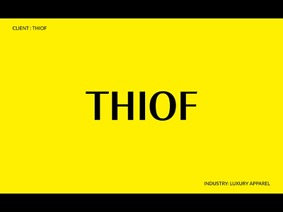 THIOF- LUXURY APPAREL