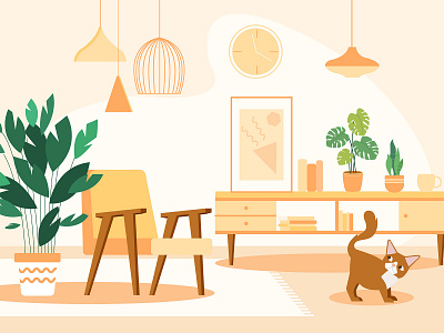 Sunny room by yuanyuan on Dribbble