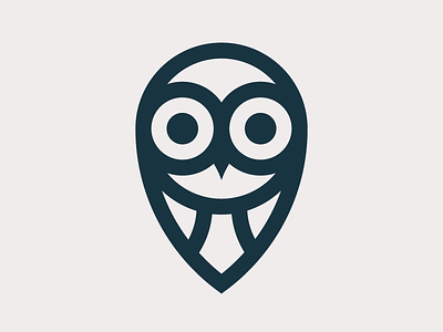Owl logo owl pin