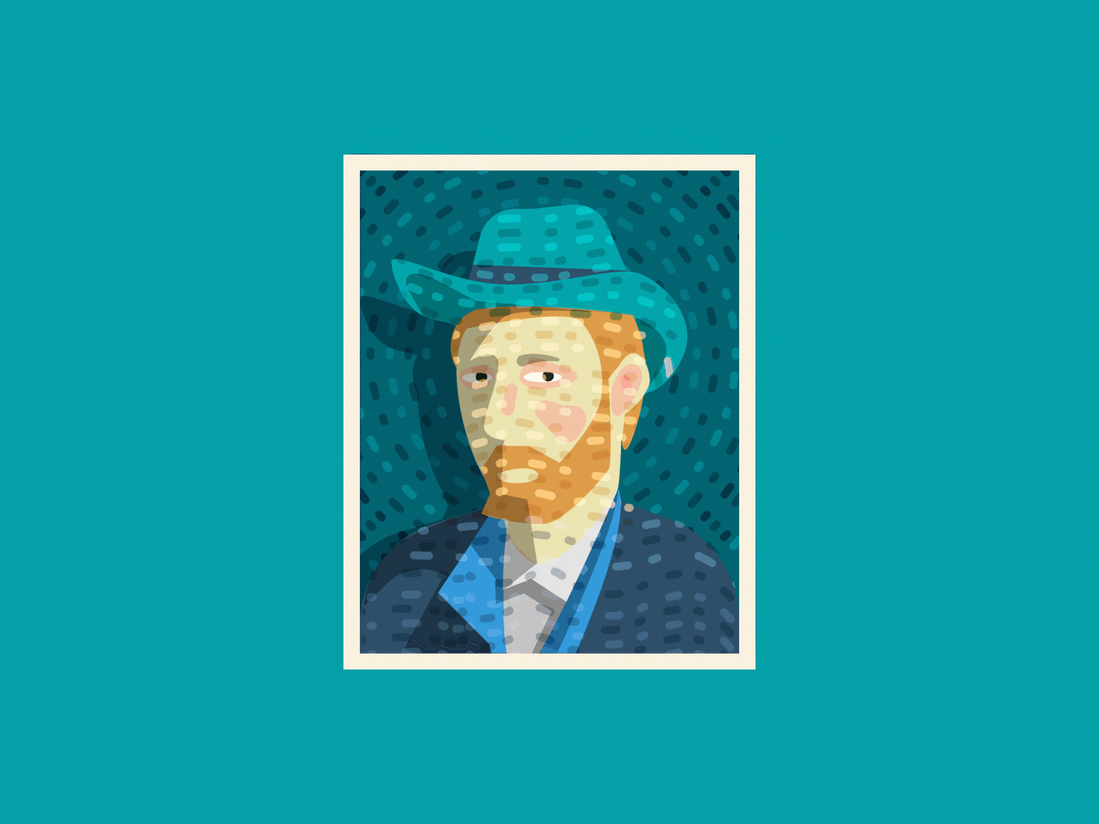 Vincent Van Gogh / Made in Figma art digital art illustration impressionism painting van gogh vector vincent van gogh visual design