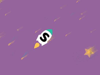 Rocket animation | Salesla aftereffects animation blue design flat illustrator launch minimal motiongraphics rocket vector