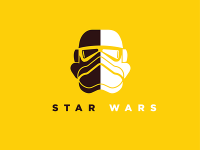 Stormtrooper Poster - STAR WARS army design illustration illustrator movie poster soldier starwars stormtrooper vector yellow