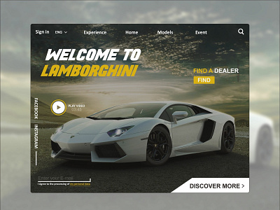 Lamorghini Web Design