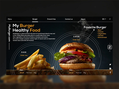 Burger Web design