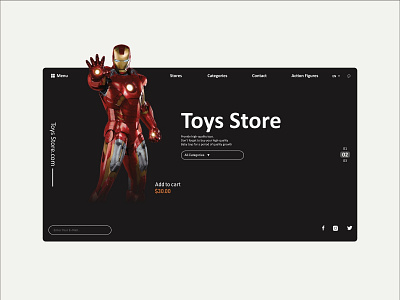 Toys Store Web Design app branding design icon identity ios minimal mobile ui ux web website