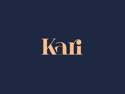 "Kari" Typography branding colors logo typography vector