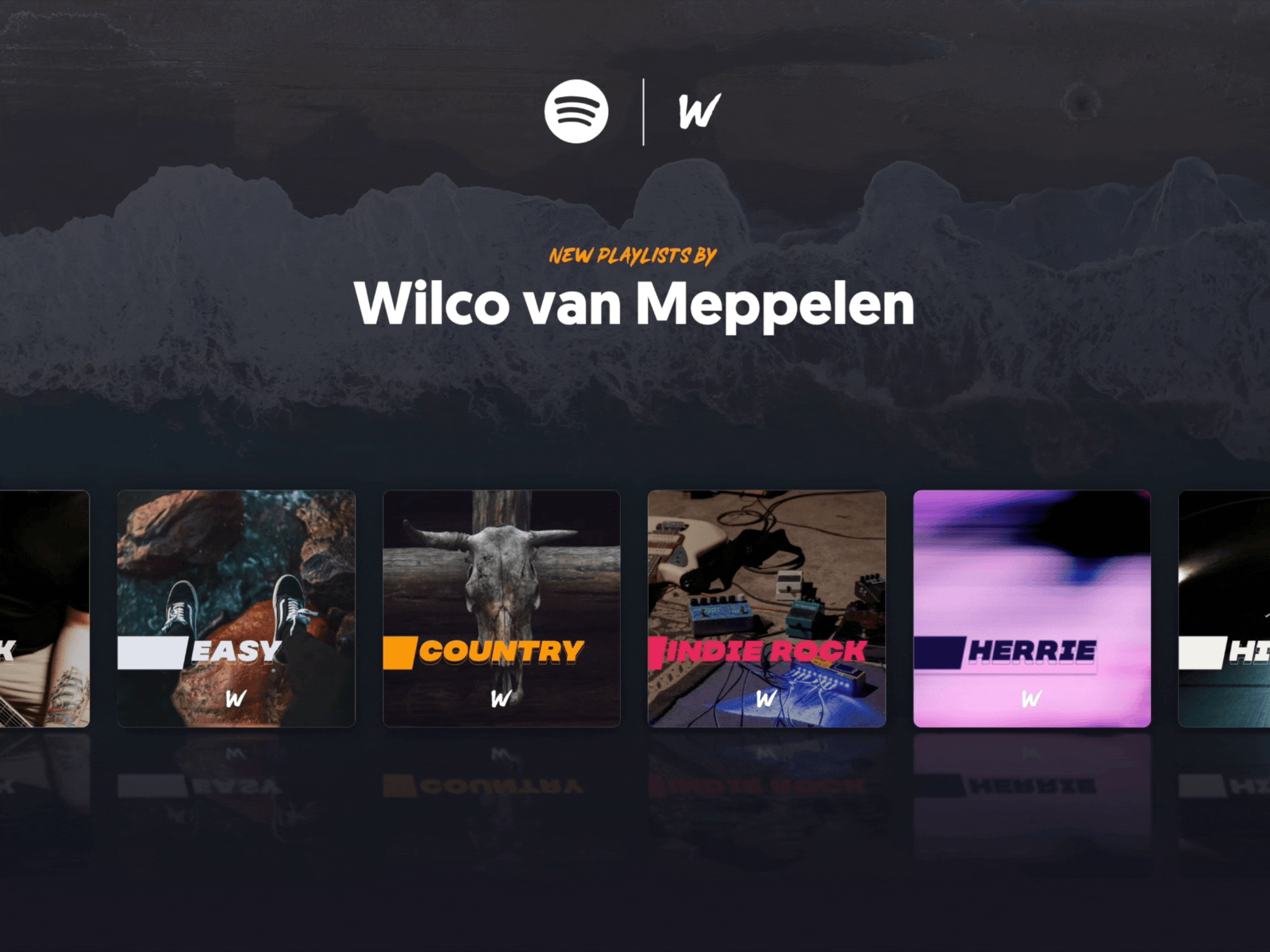 Spotify Playlists Banner animation branding design graphic design illustration logo motion graphics ui