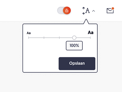 Font size slider - UI Component