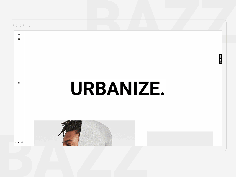 Bazz - A Modern Multi-Concept WooCommerce Theme animation asymetric brand design ecommence fashion graphic deisgn modern parallax website shop sneakerhead sneakers store style ui urban ux web