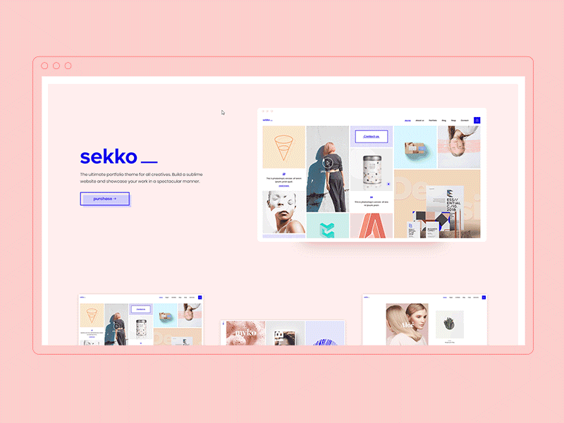 Sekko - Creative Theme Landing Page