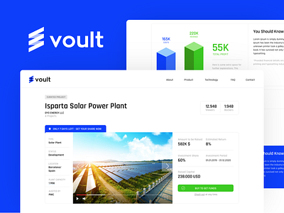 Voult UX UI Design corporate id green energy logotype saas ui ux webdesign website