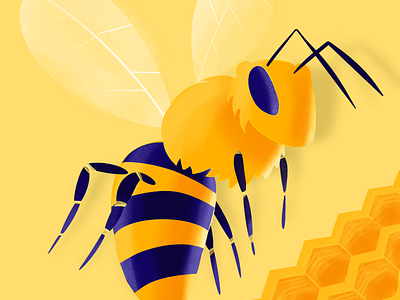 bee bee illustration procreate