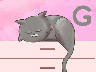 Cat cat illustration procreate