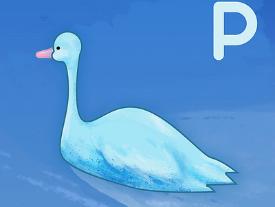 Goose duck goose illustration procreate