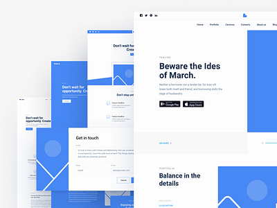 UI Kit Wireframe branding design kit ui