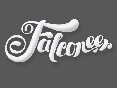 Falconeer handlettering illustration lettering typography vector