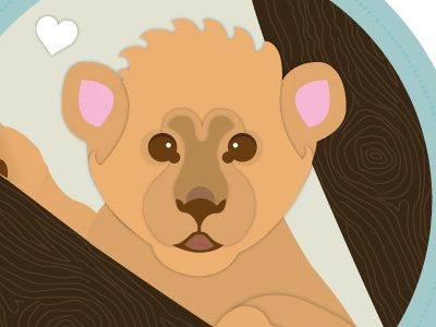 Braveheart fundraiser illustration lion nonprofit vector