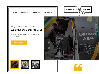 Website Design for BarbersASAP