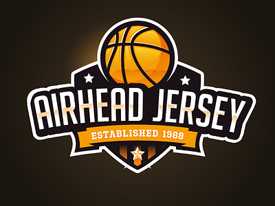 Airhead Jersey logo basket basketball design illustrator jersey logo logodesign logos riturohilla sticker trend ui vector web webdesign