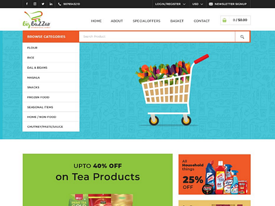 bigbazzar web page design bigbazzar design market photoshop products psd riturohilla ui user experience user interface design userinterface ux webpagedesign woocommerce