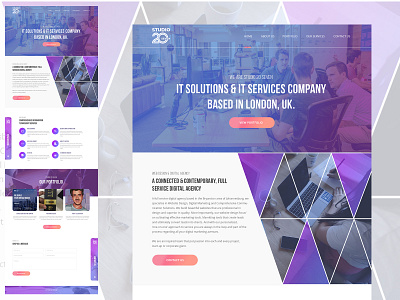 studio27 Landing Page Design