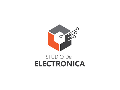 studio de electronica Logo app branding design electronica electronics electronics store flat icon illustration logo logo design logodesign logos riturohilla typography vector