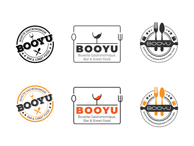 Logo Design Bar and Street food, Vintage affair