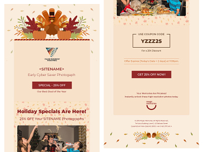 Holiday Special - Thanksgiving Newsletter Template design