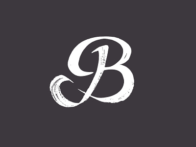 B ink monogram script