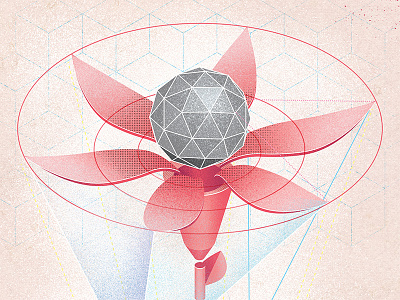 Geo Flower flower illustrator isometric photoshop
