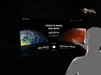 Virtual Reality Web Interface creative design dope extended reality virtual reality