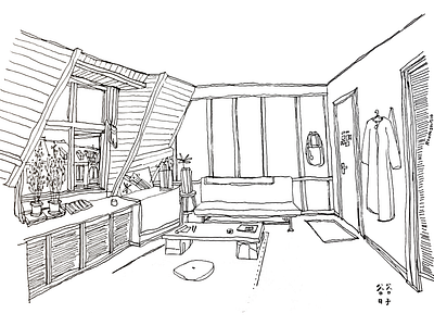 An attic room full of memories, the Netherlands by Yuchin Ku on Dribbble