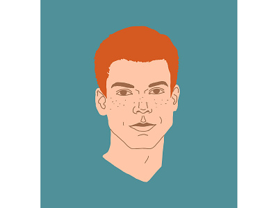 Cameron Monaghan actor drawing face graphics illustration illustrations monaghan monaghan people portrait series shameless