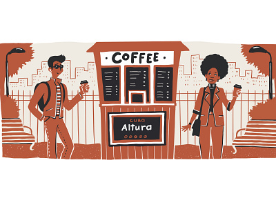 Cuban coffee character design coffee design graphics illustration illustrations packaging packaging design people