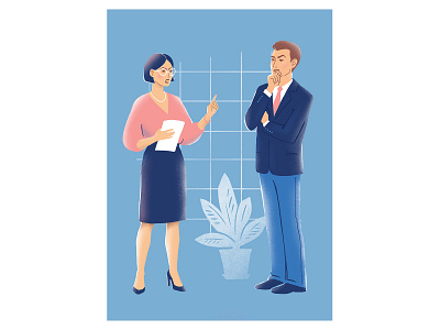 Illustration for hh company characters flat graphics illustration illustrations people portrait series staff woman