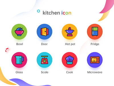 The kitchen icon design icon type ui