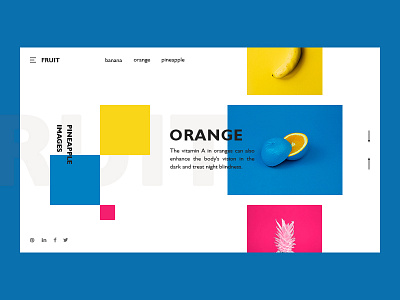 Fruit format design typography ui