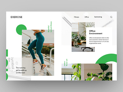 Fitness format design type typography ui ux web website