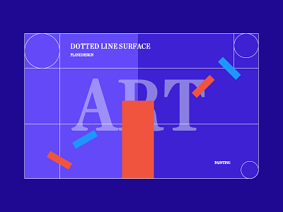 Dotted line surface design type typography ui website