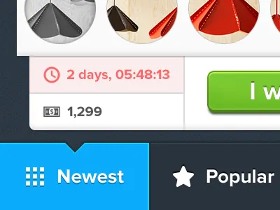 2 days button deals gallery ios iphone listing thumbnail ui wip