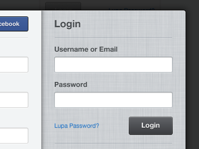 Signup & Login II button form login register signup ui wip