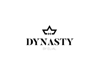 Dynasty - 2nd concept bold branding crown logo mark minimal premium type typography vector vip