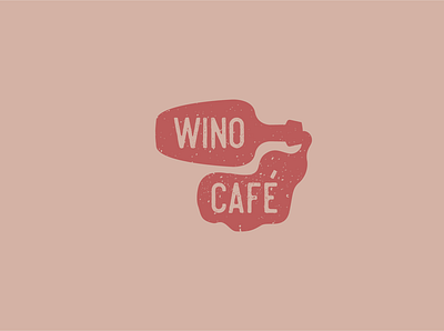 Wino cafe logo branding icon illustration logo logo design logodesign logotype typography vector