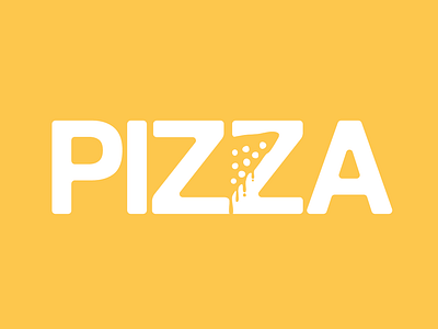 Design Everyday #010 - Pizza daily design design design everyday digital art illustration logo negative negative space negative space logo negativespace pizza space typography vector yellow