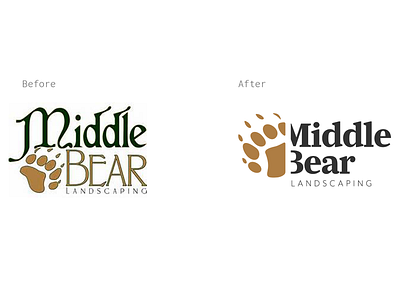 Middle Bear Logo Redesign branding daily design design digital art illustration logo logo redesign logodesign logotype logotypedesign redesign vector